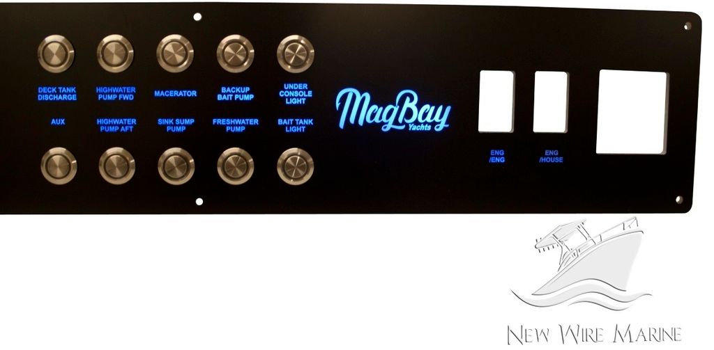 Custom Marine Push Button Panel Photo by newwiremarine Photobucket